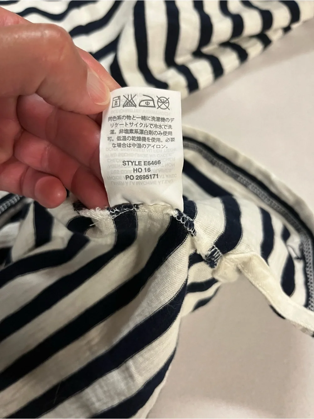 J.Crew Striped Boatneck Top L Black White 100% Cotton Preppy Nautical